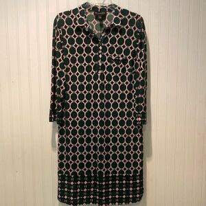 Donna Morgan Geometric 3/4 Sleeve Dress Size 8